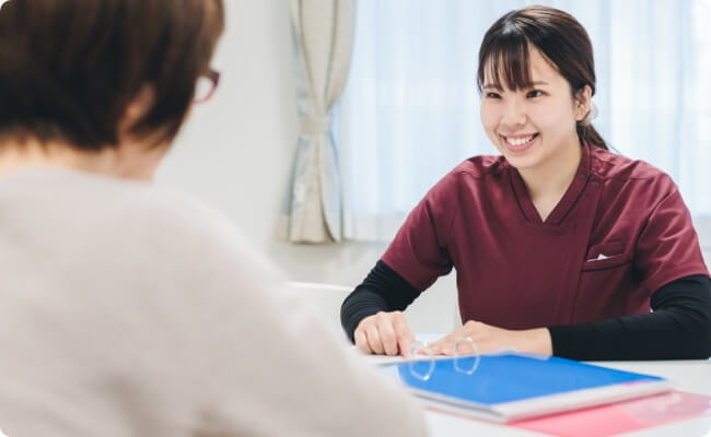 一人ひとりに合わせた看護・介護ケアプランの作成や生活支援